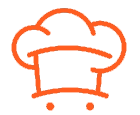 Dark kitchen chef-icon